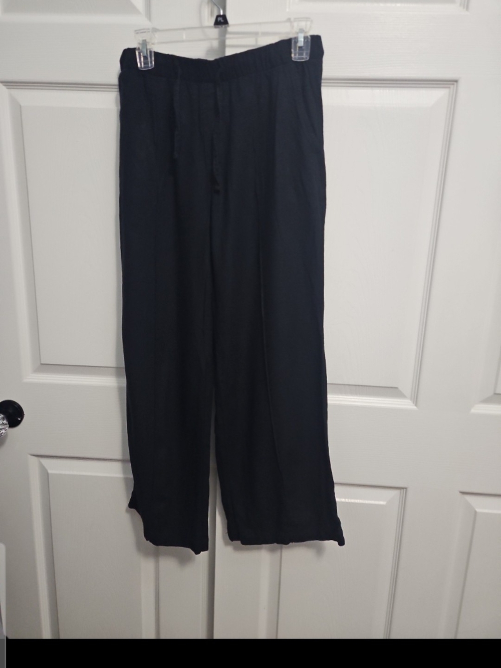 GAP Ladies Wide Leg Black Pull-On Pants